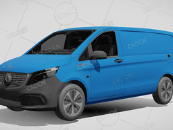梅赛德斯奔驰货车2021款C4D汽车模型下载
