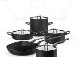 厨房厨具套装炒锅煎锅蒸锅 Alessi La Cintura di Orione cookware set