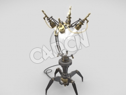 C4D机械发光灯模型 Draft Machine Light