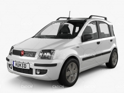 菲亚特Panda汽车 Fiat Panda 2011 3D Model