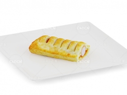 切片英国香肠卷C4D模型 sausage roll