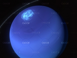 C4D海王星模型 neptune