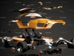 赛car跑车模型组件包 超级跑车模型 汽车零部件模型 SuperCar kitbash3d Veh: Supercars