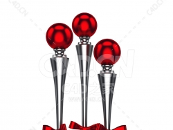 圣诞餐桌装饰彩结红球装饰杯 CHRISTMAS TABLE DECORATION 5