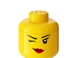 眨眼小号储物头乐高收纳用品3D模型素材下载Winking Small Storage Head by Lego