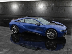 蓝色宝马汽车C4D模型