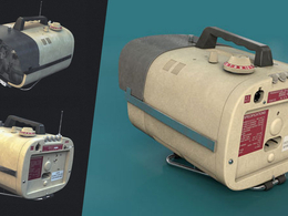 老式索尼便携式电视 Sony监控设备C4D模型 Vintage Sony Portable Television