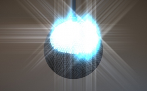 酒吧发光水晶球C4D模型 mirrorball