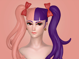 卡通女孩头像3d模型（.ztl）Melanie Martinez Speed Sculpt