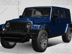 吉普JEEP牧马人无限rubicon-x卢比肯/罗宾汉2014款C4D汽车模型下载