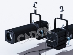 C4D演播室追光灯模型 Video Production Pack - Follow Spotlight