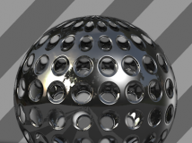 C4D金属网格 圆孔网格 镂空网格材质 Metal grid