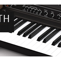 乐器模型：合成器键盘C4D模型 Synth Keyboard