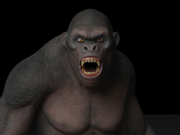 黑猩猩-金刚MAYA绑定模型 kingkong 3d model