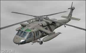 UH60直升机3D模型（max | fbx）UH60 Helicopter