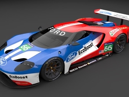福特赛car(Ford GTLM)C4D模型