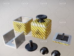 冰应力保丽龙盒子C4D模型 Stress Box