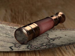 望远镜航海宝藏图模型3D Model Spyglass Nautical Treasure Map