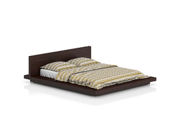 矮双人床C4D模型下载Double bed