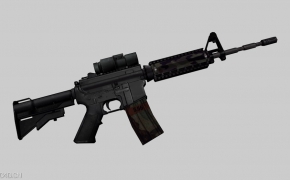 M4A102卡宾枪C4D模型