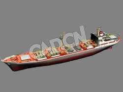 C4D海军舰艇军舰舰船-波尔塔瓦级战列舰模型 Poltava 3d Model