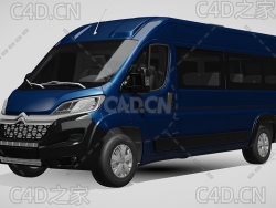 雪铁龙小型客车2014款C4D汽车模型下载