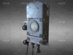 C4D复古生锈壁挂电话机模型 phone
