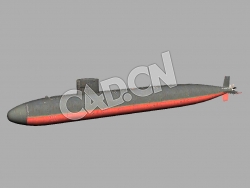C4D洛杉矶级攻击核潜艇模型 Los Angeles class 3d Model