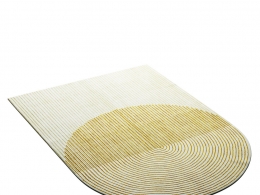 黄色毛绒地毯 (Gan品牌装饰地毯)3D模型素材下载Ply Yellow Wool Rug by Gan