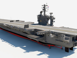 斯坦尼斯号航空母舰(USS John C Stennis CVN 74)C4D模型