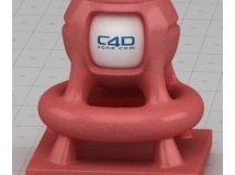 c4d for vray红色砖材质（磨砂）gomma