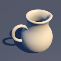 陶罐 陶壶C4D模型 Pitcher
