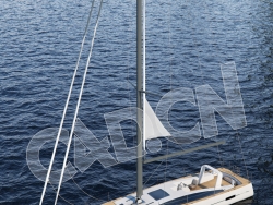 C4D帆艇帆船游艇船艇 sailboat 3d model