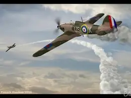 C4D飞机渲染：Hawker Hurricane