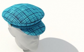 蓝色船长帽C4D模型 Captain Blue Cap Model