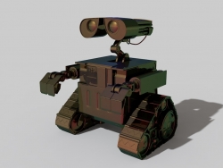 瓦力机器人C4D模型