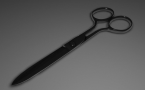金属小剪刀C4D模型 Scissors, 3D model