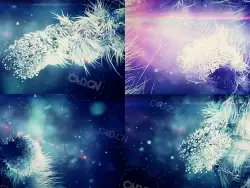 不断生长的粒子毛发生物循环动画fleerultra