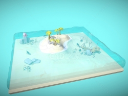低多边形海岛 Low Poly Island