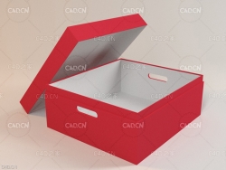 储物盒 红色纸盒 产品包装盒 手提袋 鞋盒C4D模型