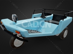 三轮电动车汽车模型Porquerolles