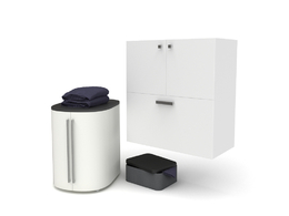 卫生间收纳柜C4D模型 Toilet storage cabinet