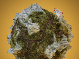 C4D地形景观模型 Tiny Landscape