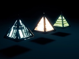 C4D Octane交错闪烁的发光材质 Glitch textures