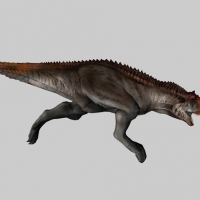 愤怒追逐的恐龙3D模型（带绑定及动作）Dinosaur 3d model-rage Sprint
