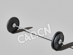 杠铃C4D模型 Barbell