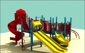 儿童游乐场3D模型 3D Models for Children Playground