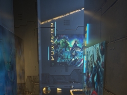 C4D Octane Render科幻电影体验馆场景模型