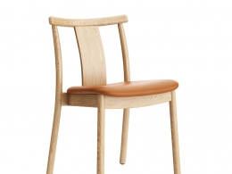墨丘利餐椅软包版 (餐椅)3D模型素材下载Merkur Dining Chair Upholstered by Menu