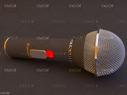 话筒麦克风C4D模型 microphone